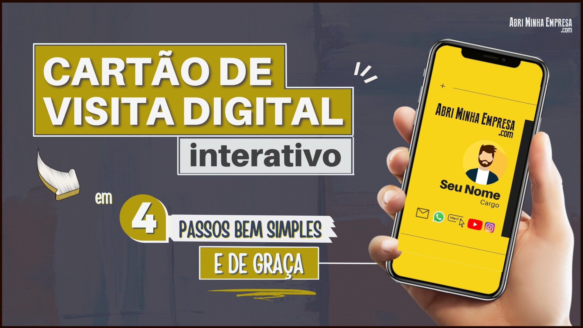 Como Fazer Cartão de Visita Digital Interativo (04 Passos de Graça)